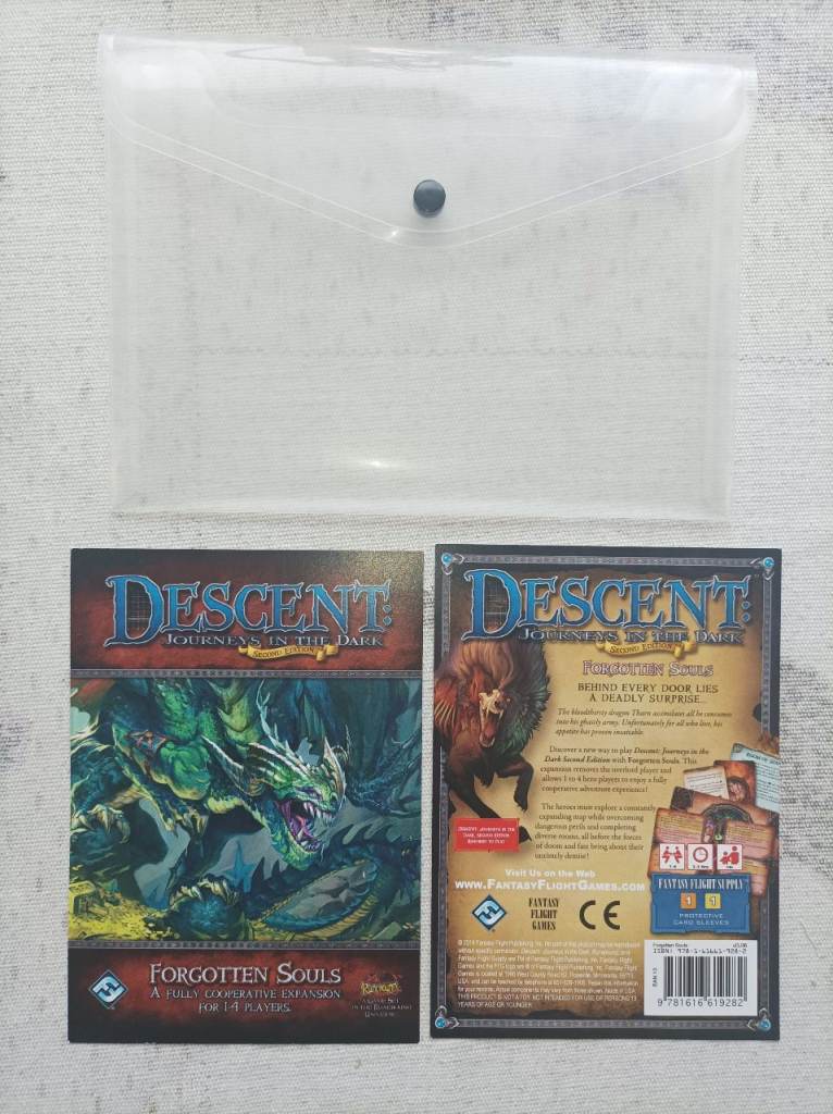 Descent board game. Forgotten souls expansion 