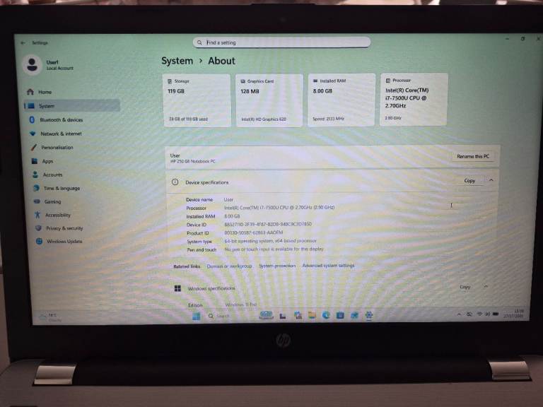 HP Laptop Core i7