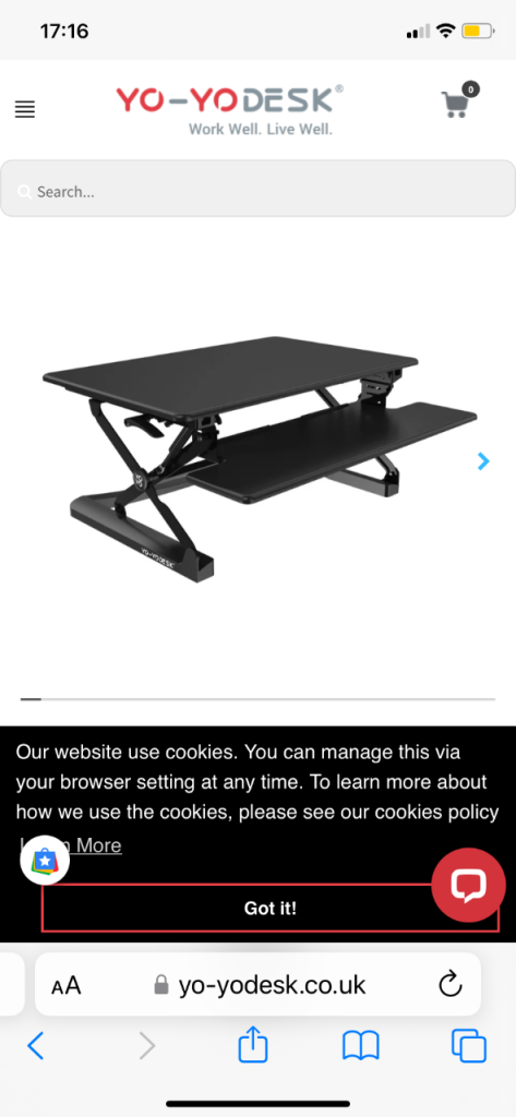 Yo yo sit stand desk 