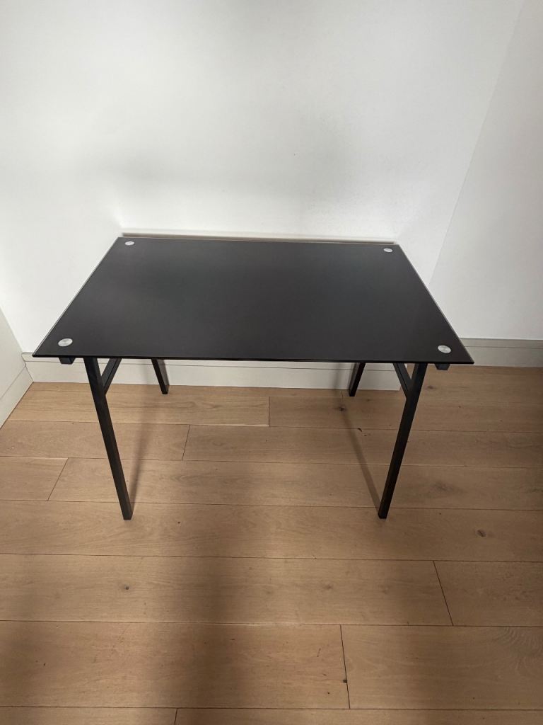 Modern Glass Desk – For Home Office Desk or Gaming Desk. L100cmx W65cmx H76cm