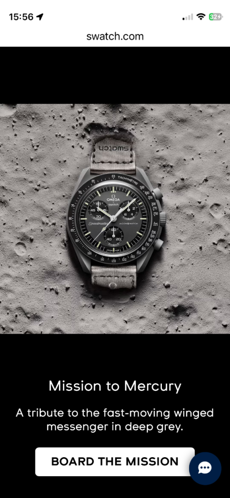 Swatch Omega Mission to Mercury 