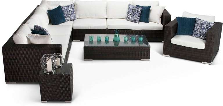 Alexander Francis Tuscany Furniture Rattan LARGE GARDEN Set COST £3000 Excellent