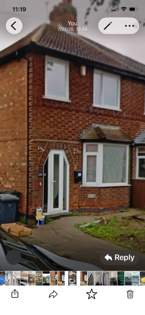3 bed unfurnished house 