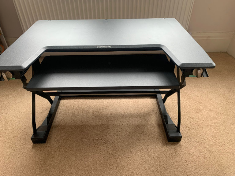 DeskRite 100 Black sit/stand desk 