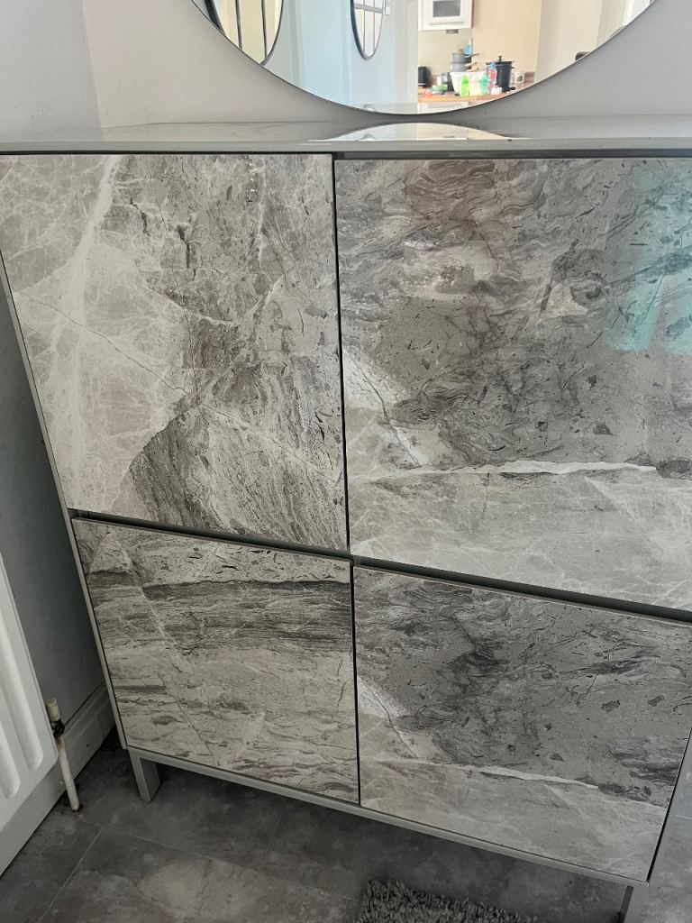 Reduced Unusual heavy large high sideboard 