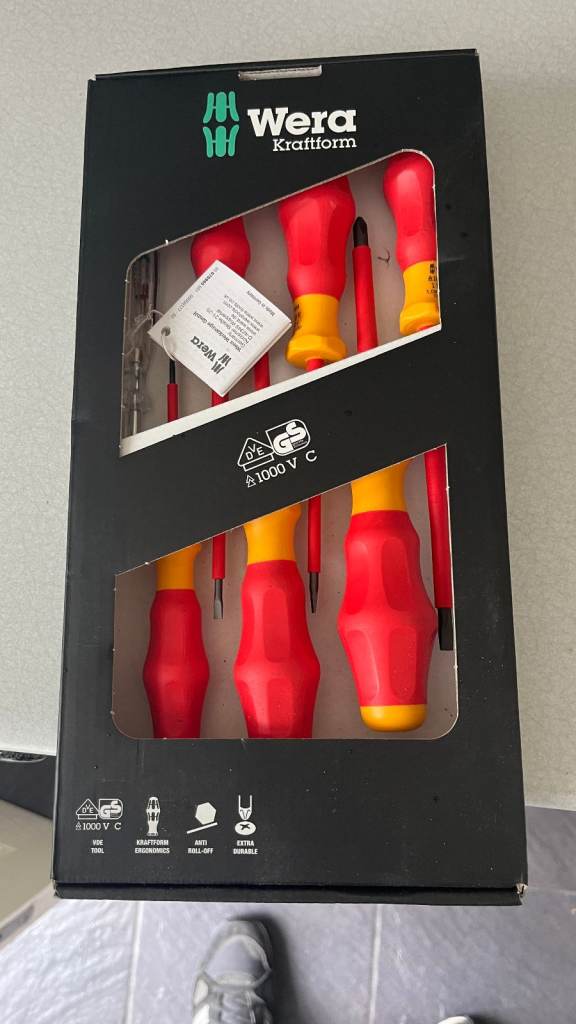 image for Wera 1160i/1165i/7 Kraftform Comfort VDE & Voltage Tester Screwdriver Set