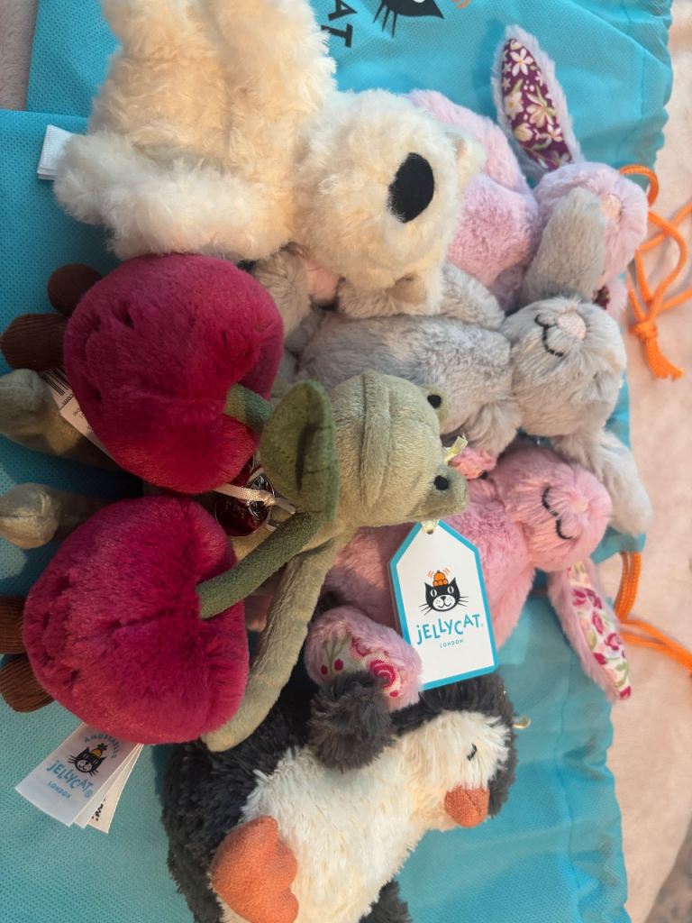Jellycat bag charms Bnwt 