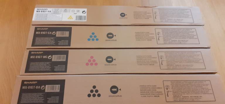 image for 100% Genuine Brand New ORIGINAL SHARP MX61GT - 12 Laser Toner Cartridges - BUY ME £500 BEST BARGAIN