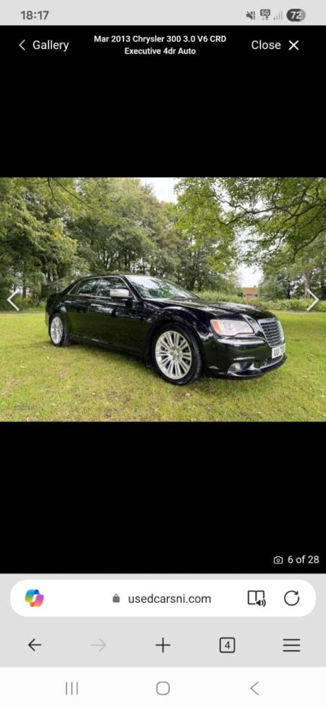 Chrysler, 300C, Saloon, 2013, Semi-Auto, 2987 (cc), 4 doors