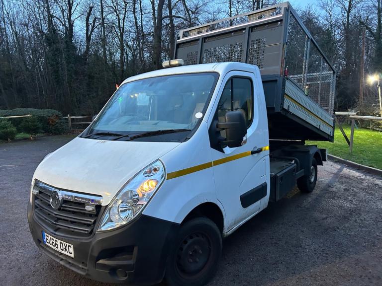 2016 Vauxhall Movano 2.3 CDTI H1 Cage Tipper 125ps ULEZ FREE 1 Owner 60k  Tipper Diesel Manual