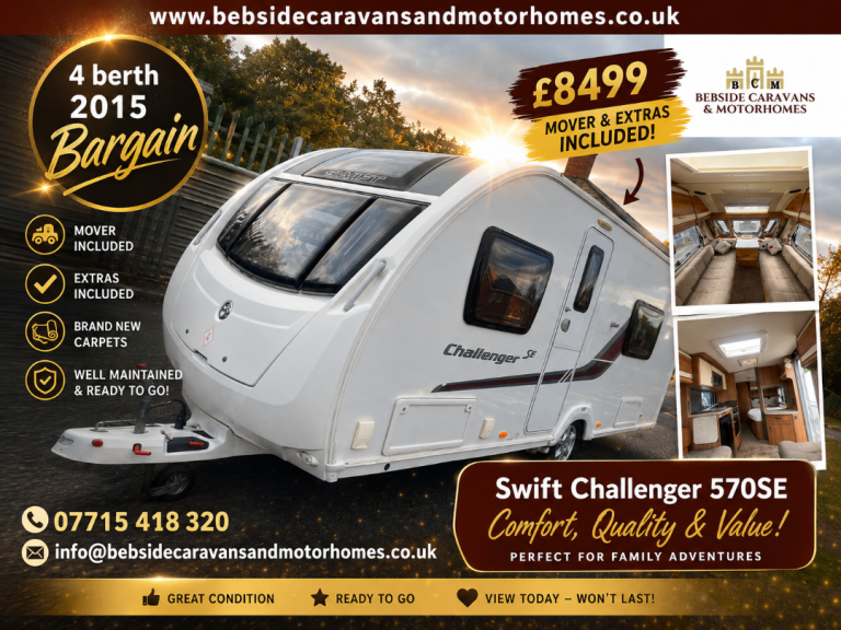 4 berth FB Swift Challenger 570se