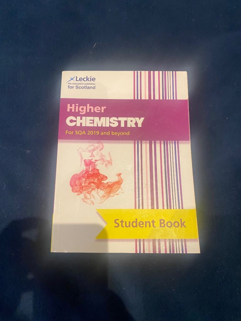 SQA Higher Chemistry Student book/ study guide 