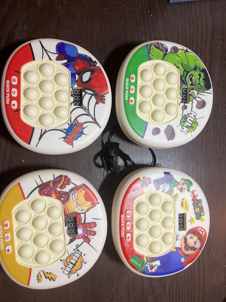 50x Job Lot Bulk Box Push In Puzzle Bubble Fidget Game Electronic Stress Relief