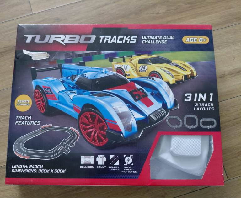 NEW Turbo Tracks Ultimate Dual Challenge Race Track Set