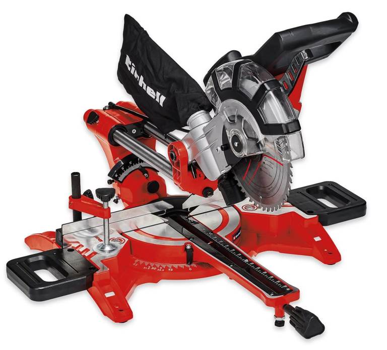 Sliding Mitre Saw - Einhell 210mm 1800W Drag Crosscut Dual Bevel Circular Saw TC-SM