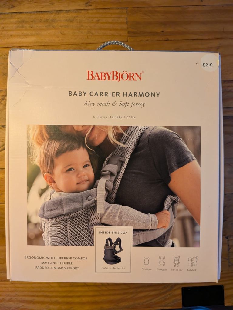 BABYBJÖRN Baby Carrier Harmony Anthracite – NEW