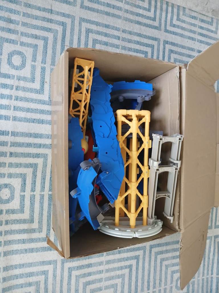 Free kids boys toy slide crane lift etc
