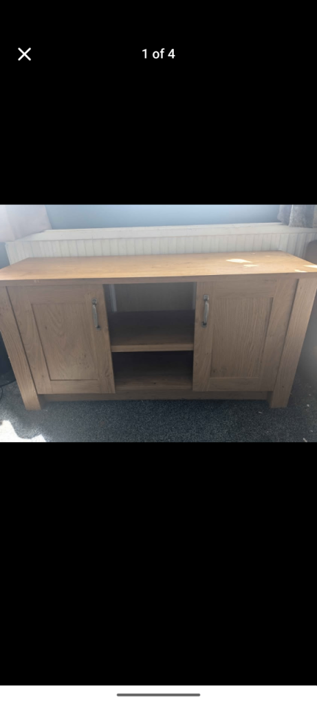 Wooden TV Unit / Sideboard – Good Condition