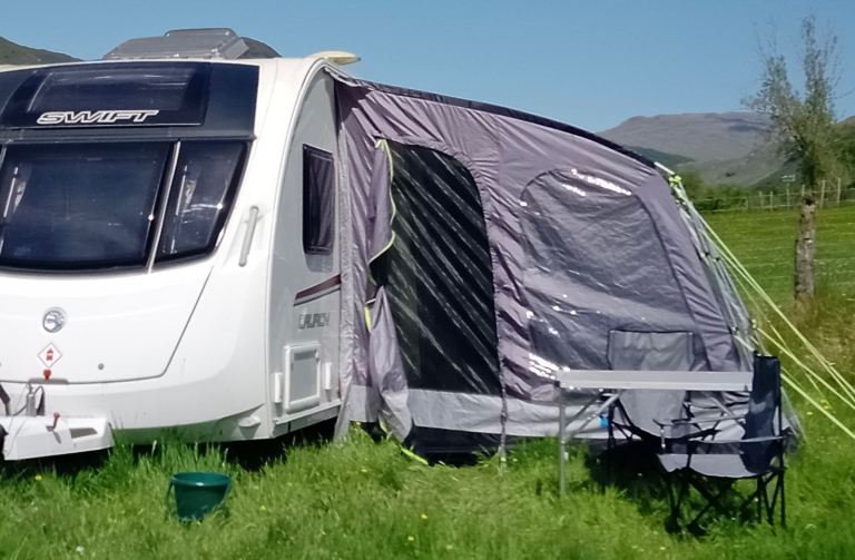 Caravan porch awning