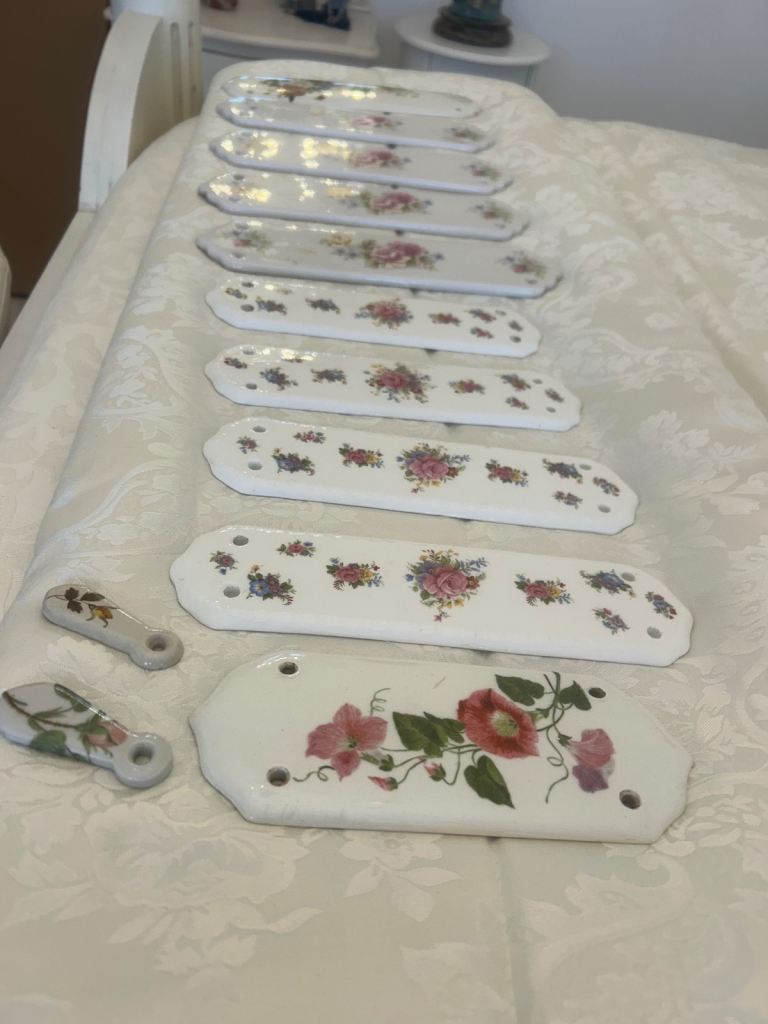 Ceramic finger plates VINTAGE SOLD