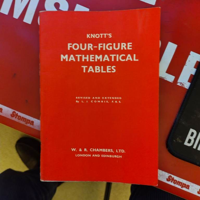 Knotts 4 Figure Mathematical Tables