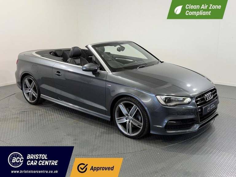 2015 Audi A3 Cabriolet 2.0 TDI S line Convertible 2dr Diesel S Tronic quattro Euro 6 (s/s) (184 p...