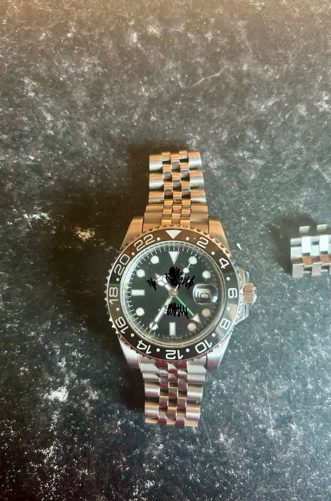 Stylish Men's Watch - Silver Metal Strap, Good Condition