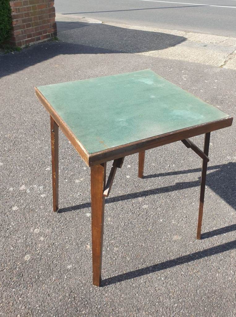 Vintage folding Card, Games, Bridge table 