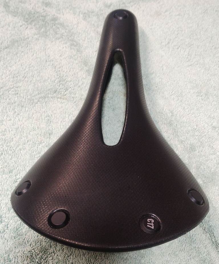 image for Brompton bicycle saddle.  A one condition. 