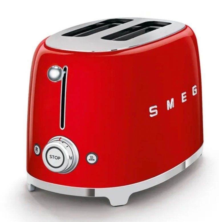 NEW SEALED BOX Smeg TSF01RDUK 2 Slice Toaster - Red