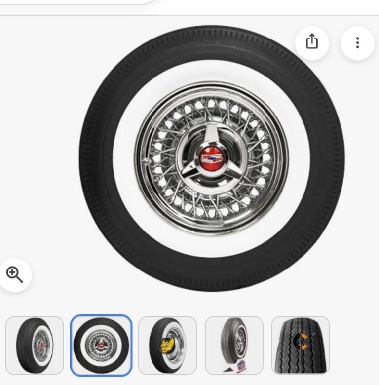 WHITE WALL TYRE INSERTS FOR 18” wheels