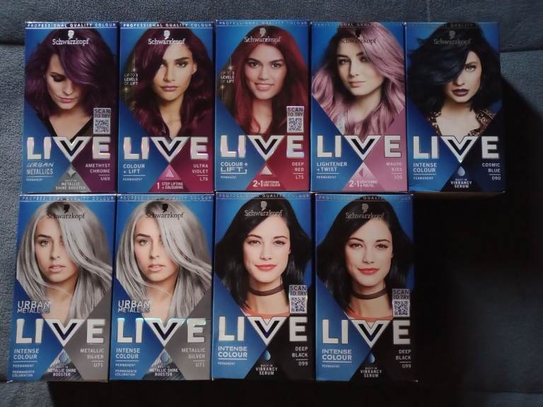 9 x Hair dye