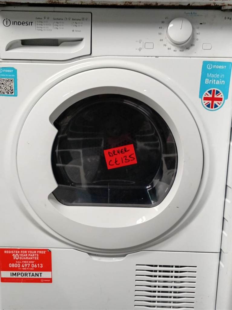 INDESIT CONDENSER DRYER 9KG LOAD 