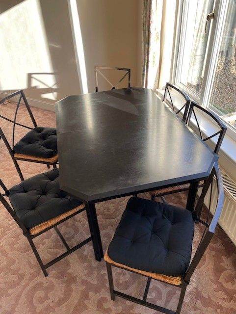 DINING TABLE with 6 x CHAIRS SET - USED CONDITION - ONLY £120