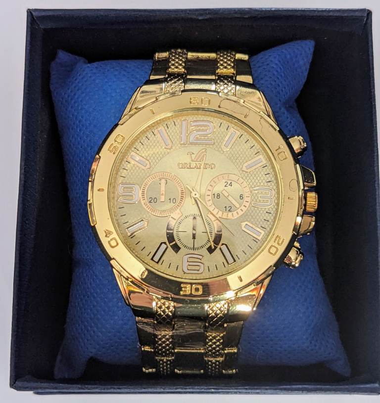 Orlando Gold Wirst Watch