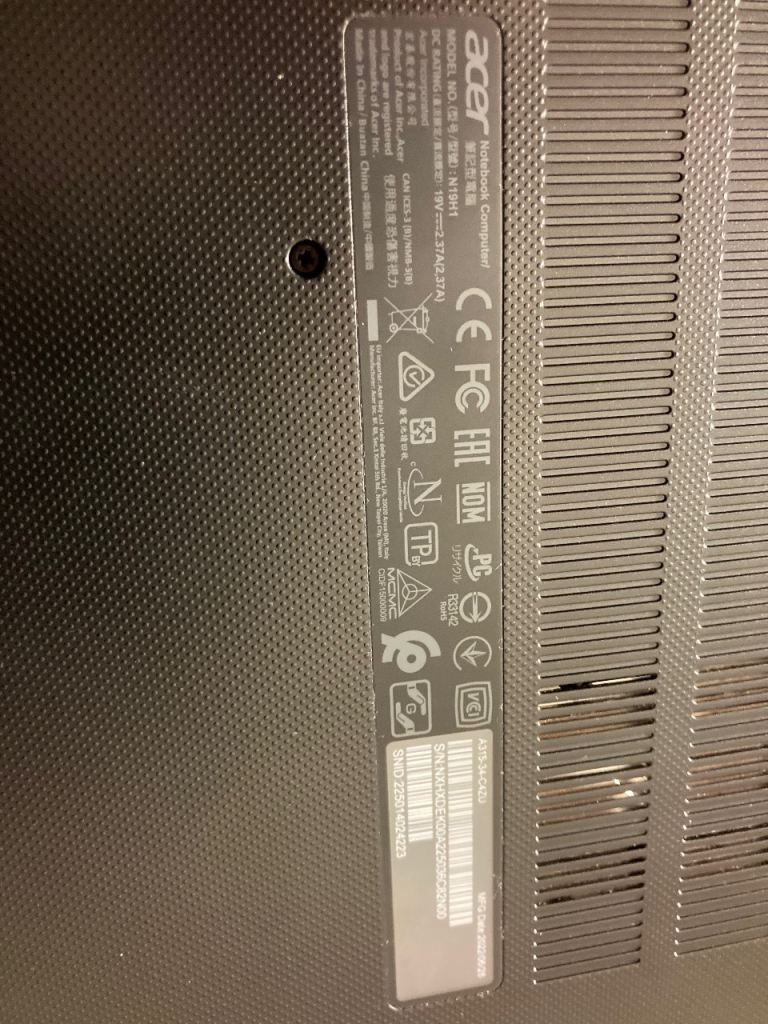 Acer Aspire 3 Laptop - Intel Processor, Black