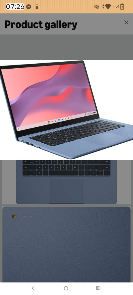 Light Blue Chromebook Laptop – Excellent Condition