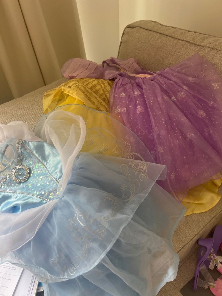 Kids' Princess Dress Costume Bundle - 3 Dresses