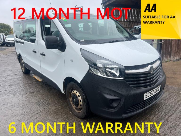 image for 2018 Vauxhall Vivaro 2900 1.6CDTI 95PS ecoFLEX H1 Combi 9 Seat MPV Diesel Manual
