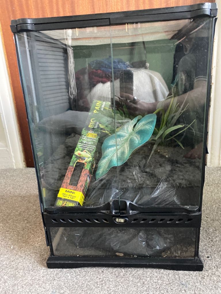Exoterra vivararium and accessorises 