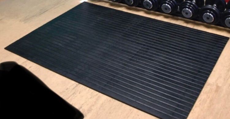 image for BodyPower heavy duty gym floor rubber mat