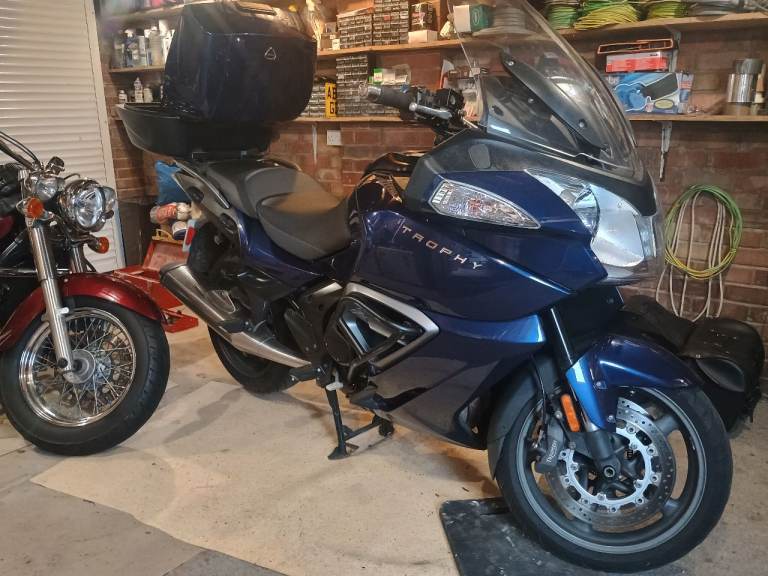 Triumph Trophy Motorcycle Top Box and Panniers - Good Condition