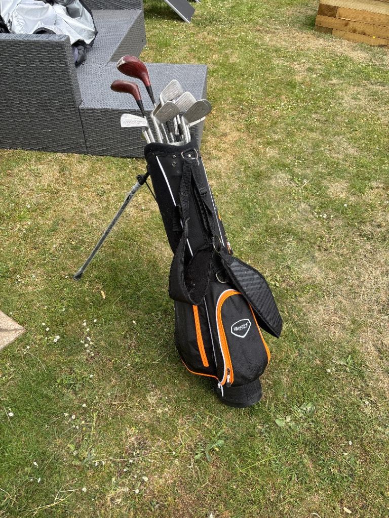 Golf Club Set with Stand Bag – Good Condition