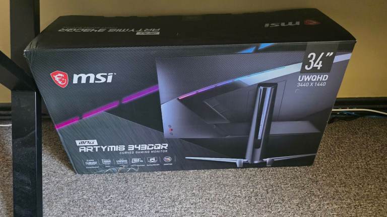 MSI ARTYMIS 343CQR 34" UWQHD Gaming Monitor – Boxed