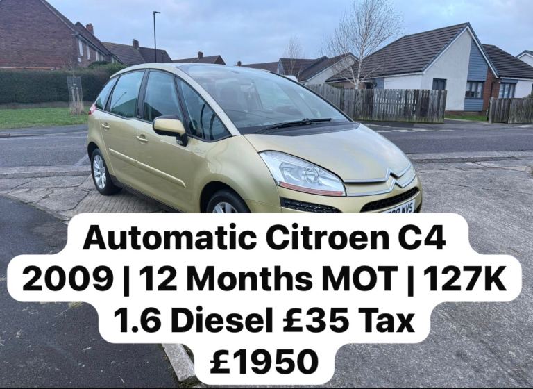 2008 C4 Vtr+ HDI Diesel 1.6 Automatic Spacious 5 Door MPV 127K Low Tax 12 Months MOT 