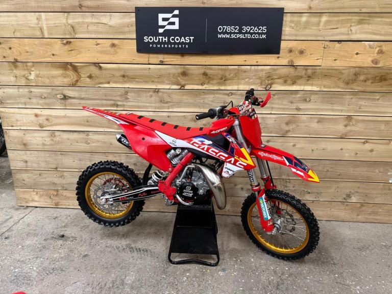 GAS GAS MC 85 SW 2024 MOTOCROSS BIKE GOLD RIMS DEP TAIL PIPE