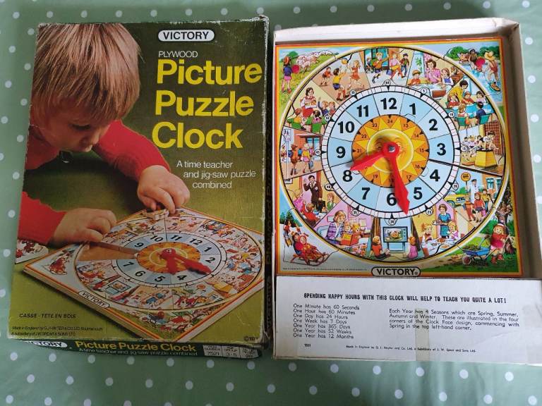 Puzzle clock for kids