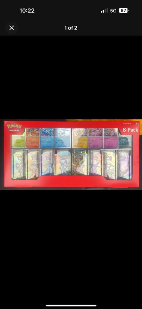 Pokemon Prismatic Evolutions 8-Pack Mini Tins Costco Bundle