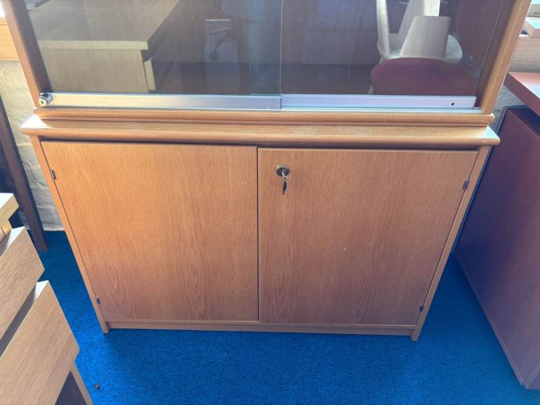 Preowned Lockable Wooden Cupboard - £60+VAT