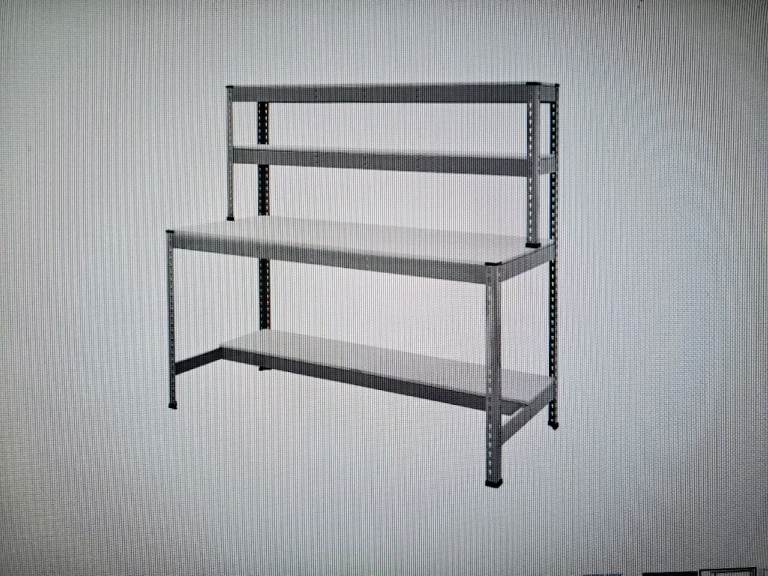 BIG DUG - BIG400 LARGEST SIZE WORKSTATION ONLY £250 WITH MELAMINE WORKTOPS AND 400KG UDL CAPACITY